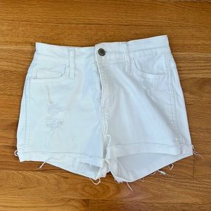 Hollister White Jean Shorts Size 00 (23)